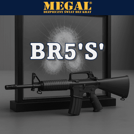 Bulletproof glass class BR5